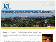 Tablet Screenshot of nolanshomefront.co.nz